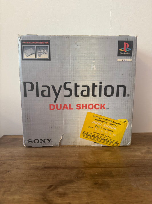 Sony PlayStation 1 (PS1) – Consola Original PAL España | Completa con caja, manual y demo.