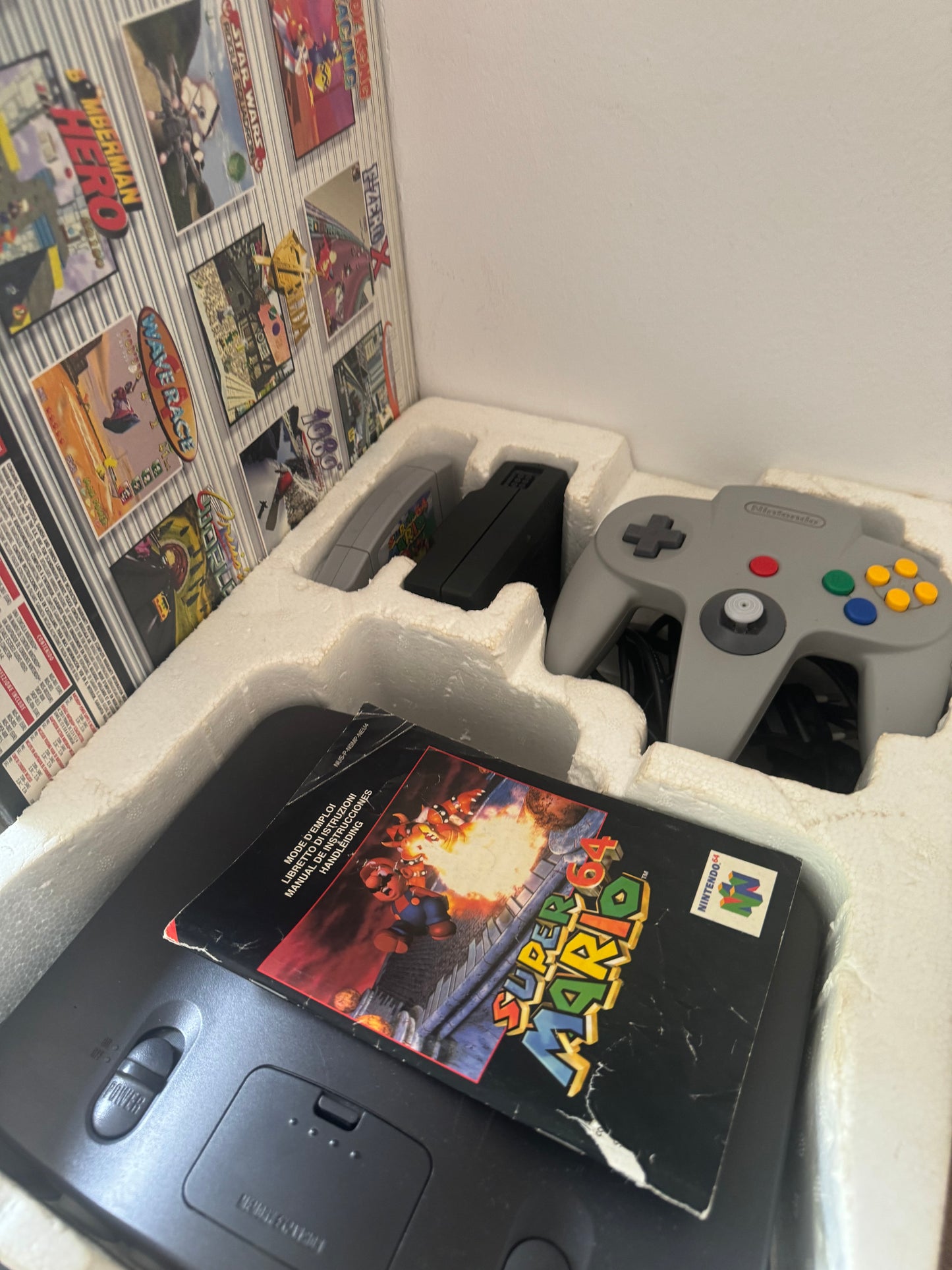 ⭐ Nintendo 64 Mario Pak – Versión No Sleeves | Completa con caja original | PAL