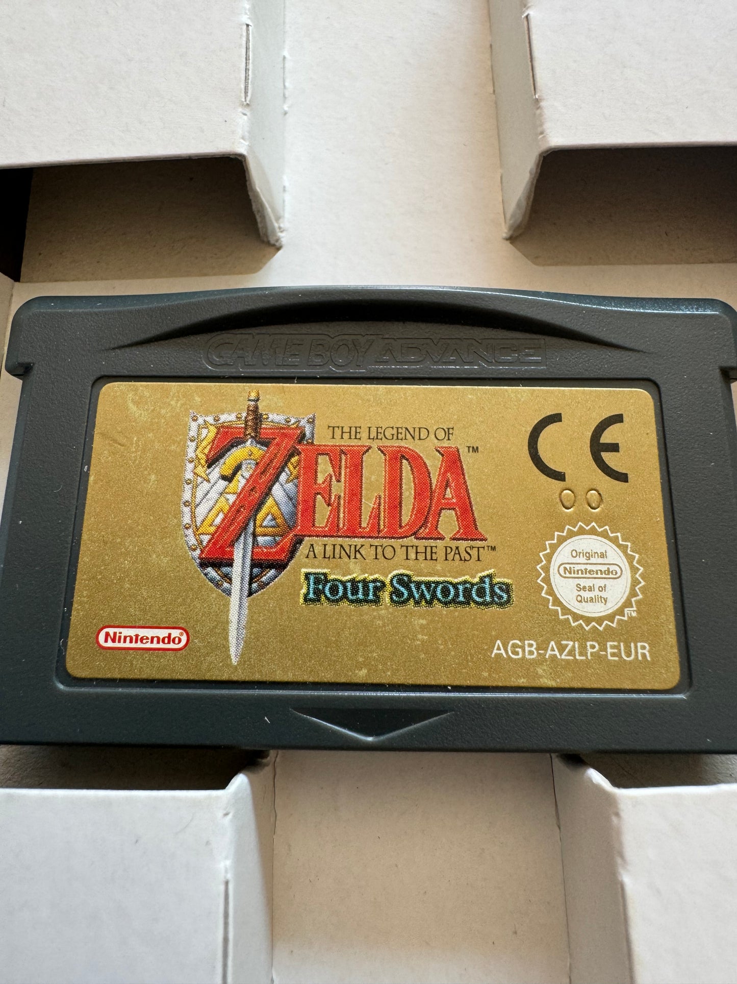 🛡️ The Legend of Zelda: Four Swords – Game Boy Advance (Completo en Caja, PAL España)