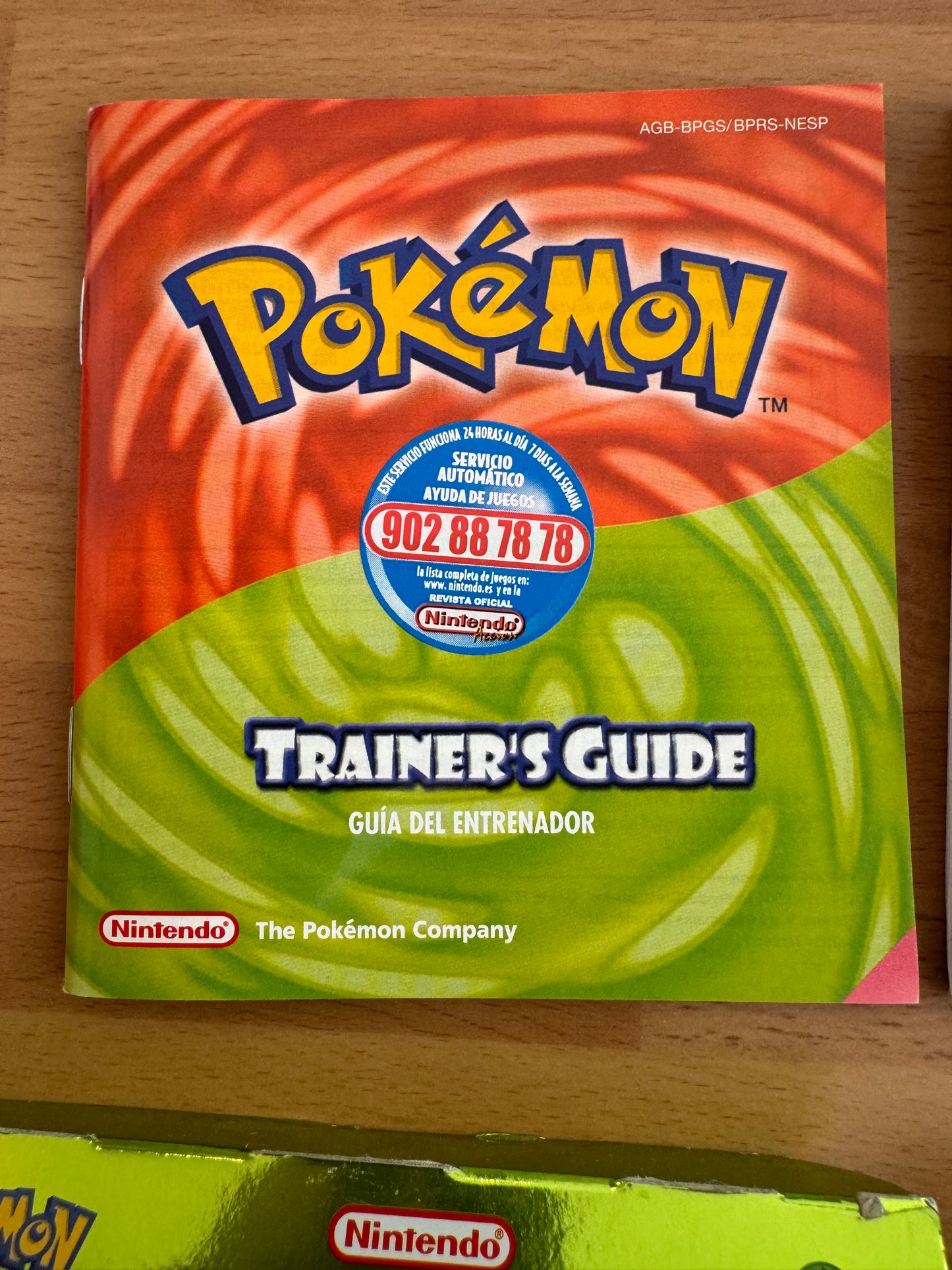 Pokémon Edición Verde Hoja GBA Completo Caja Original + Adaptador Inalámbrico PAL España