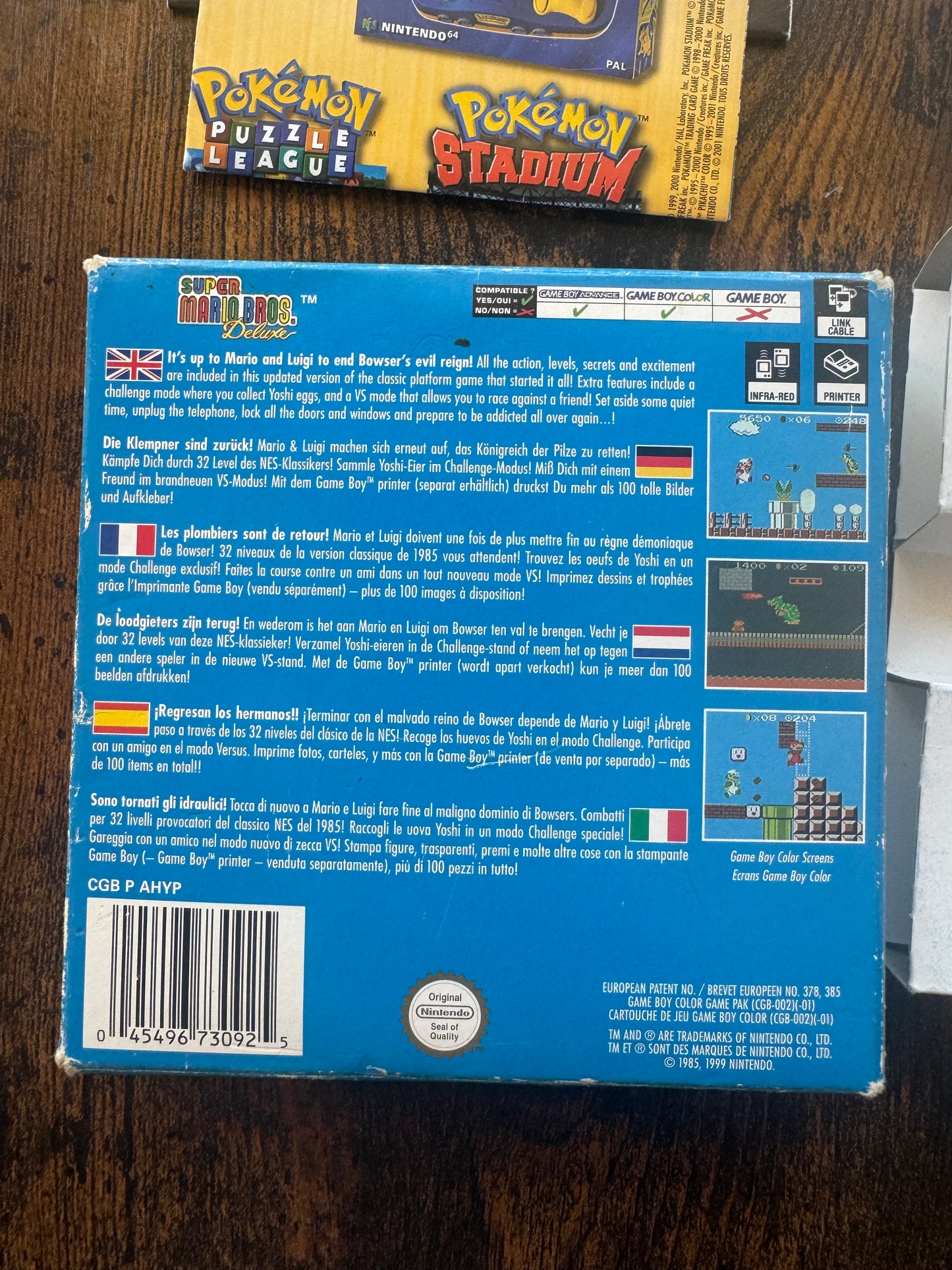 Super Mario Bros Deluxe GameBoy Color caja completa