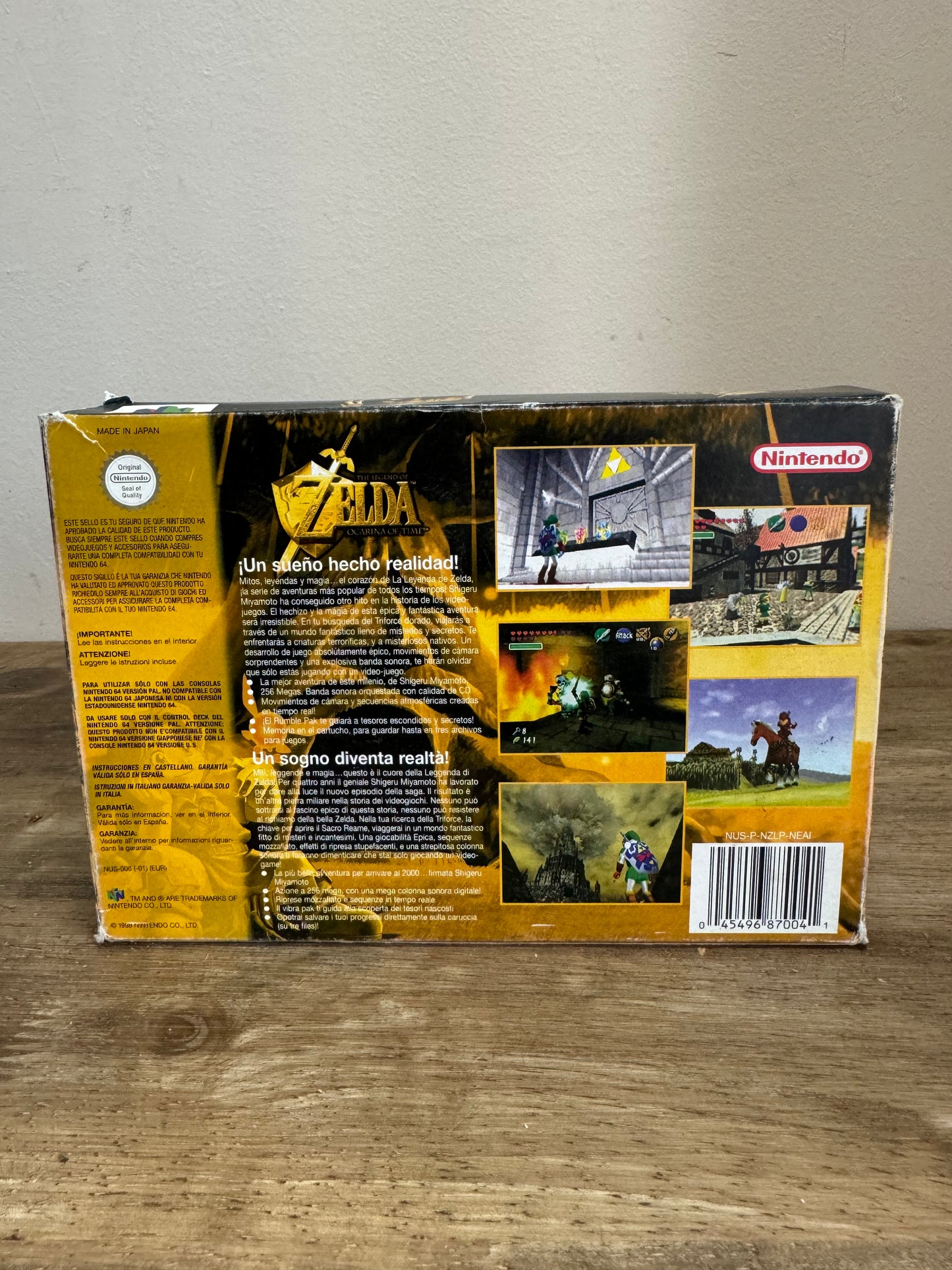 Zelda Nintendo 64 mit Originalverpackung und Beilage!