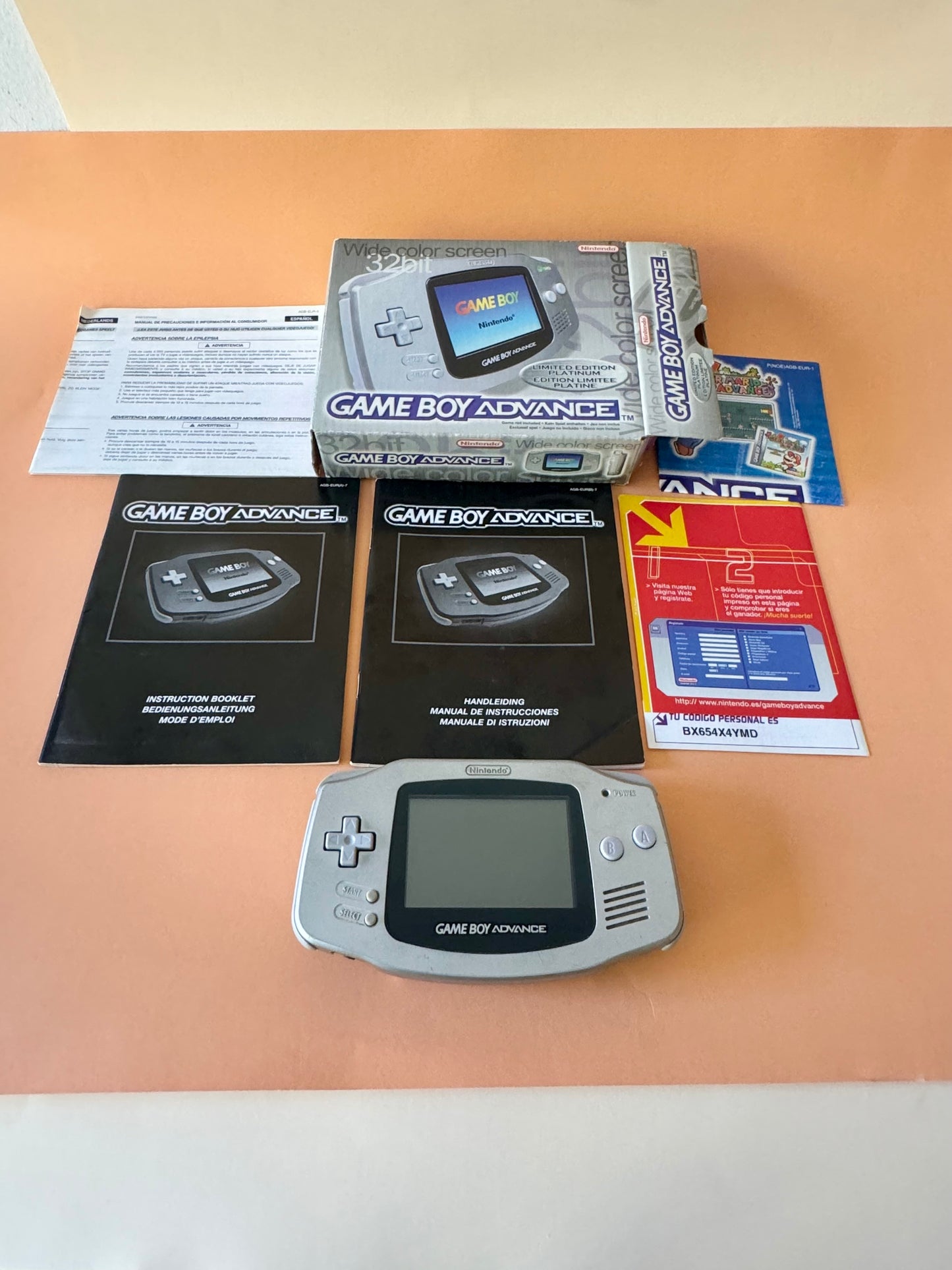 🥇 3. Game Boy Advance Platinum | Edición especial completa con caja