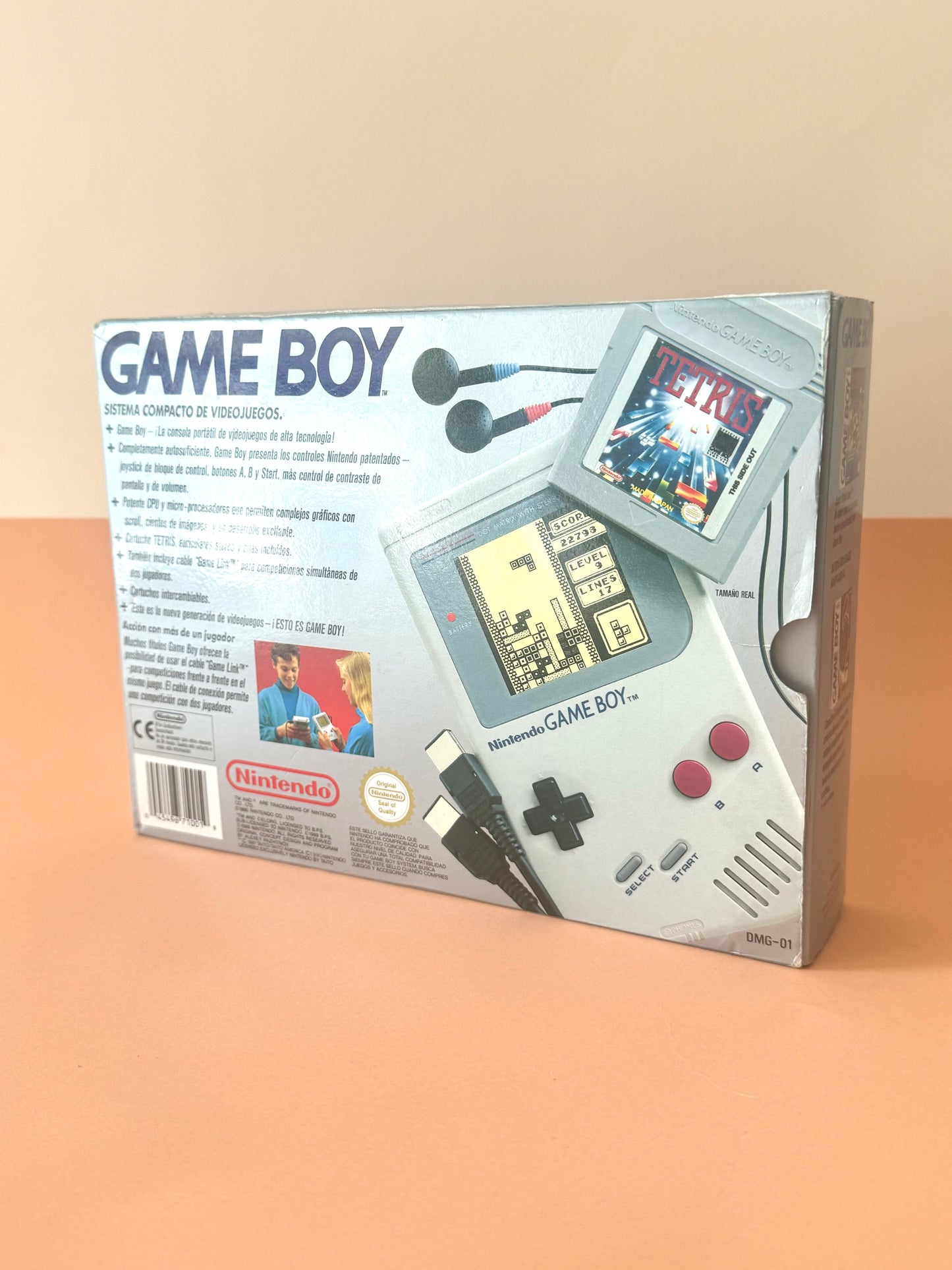 🎮 Nintendo Game Boy clásica + Tetris (Completa en caja, 1989)