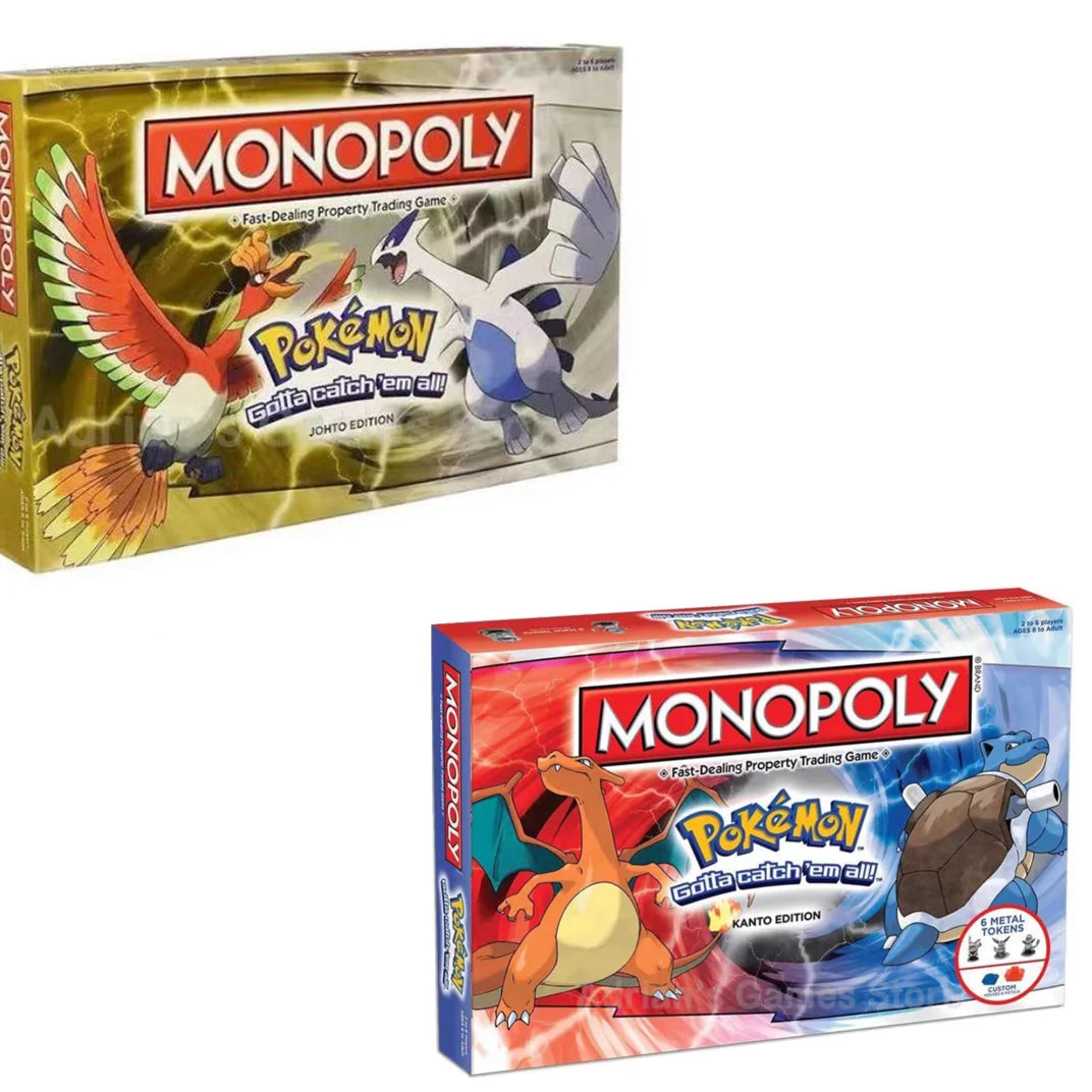PMonopoly Pokémon Johto Edition | Juego de Mesa | Versión en Inglés
