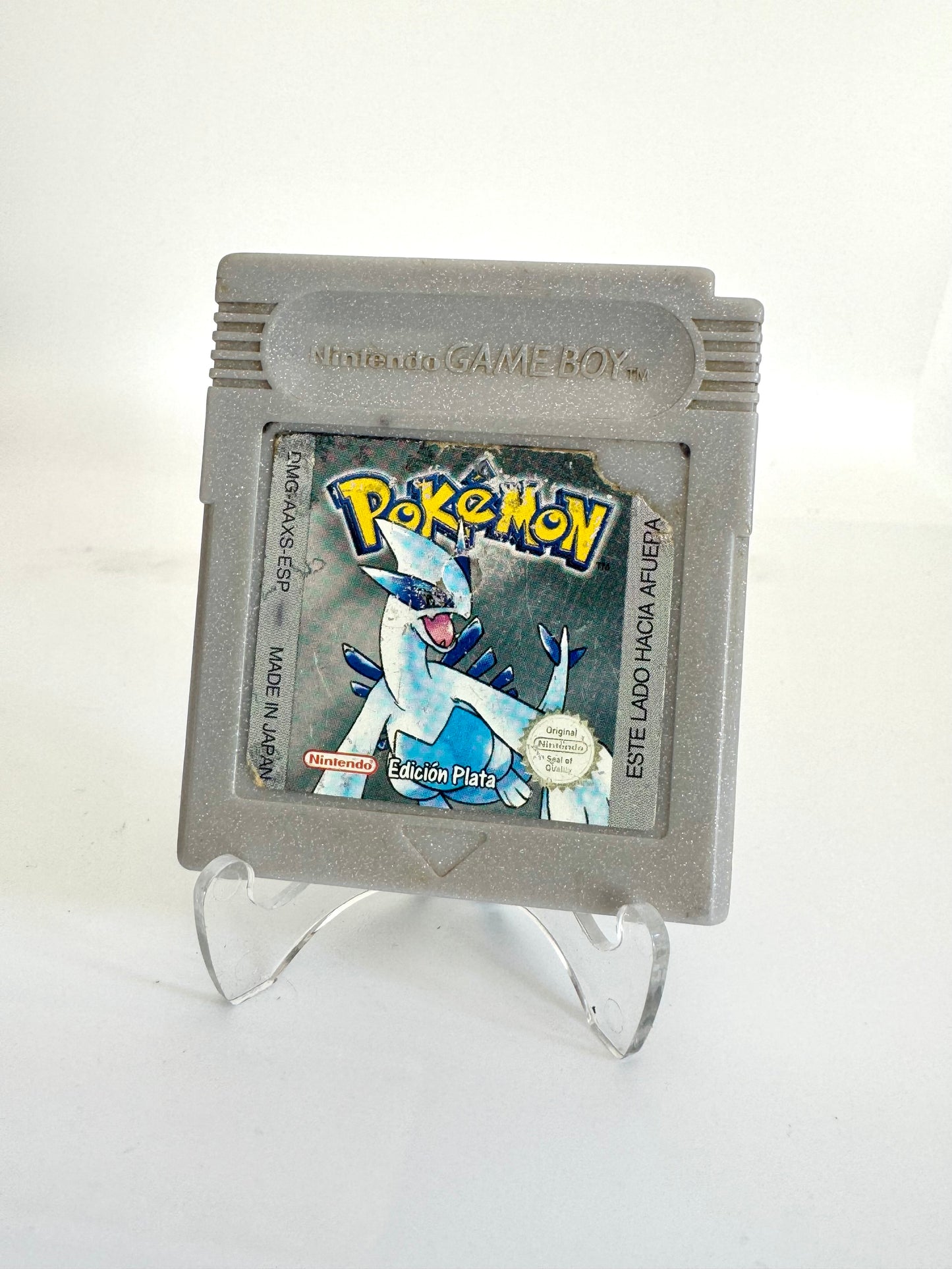 Pokemon plata en perfecto estado pila nueva
