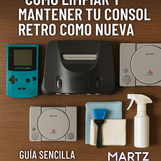 🕹️ Cómo limpiar y mantener tu consola retro (Game Boy, N64, PS1) como nueva