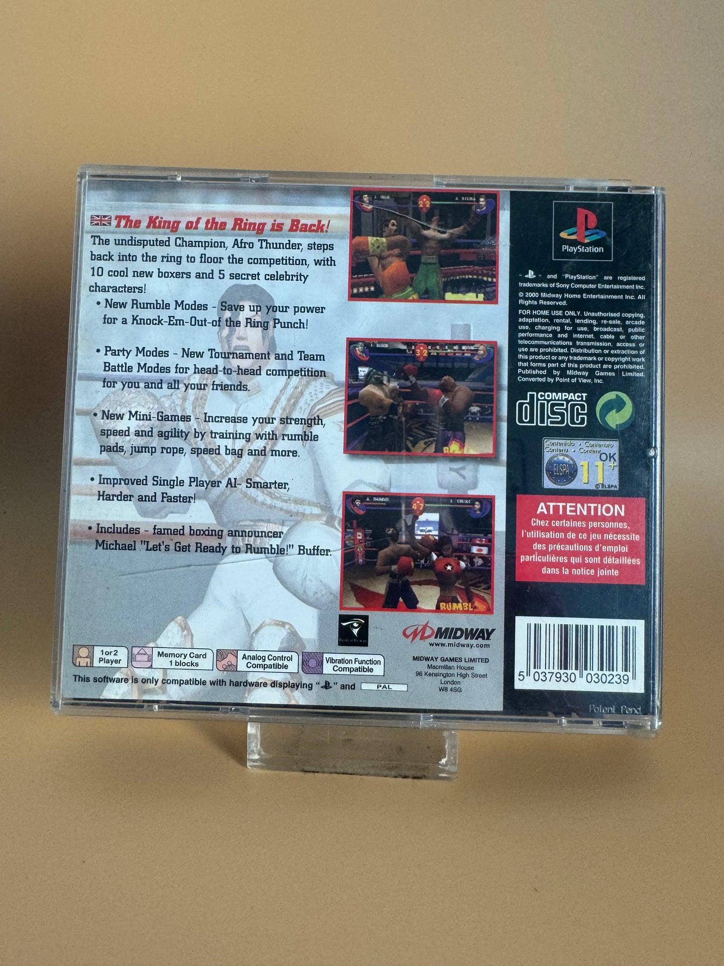 Ready 2 Rumble Boxing PS1 | Juego de Lucha Retro | Original PlayStation