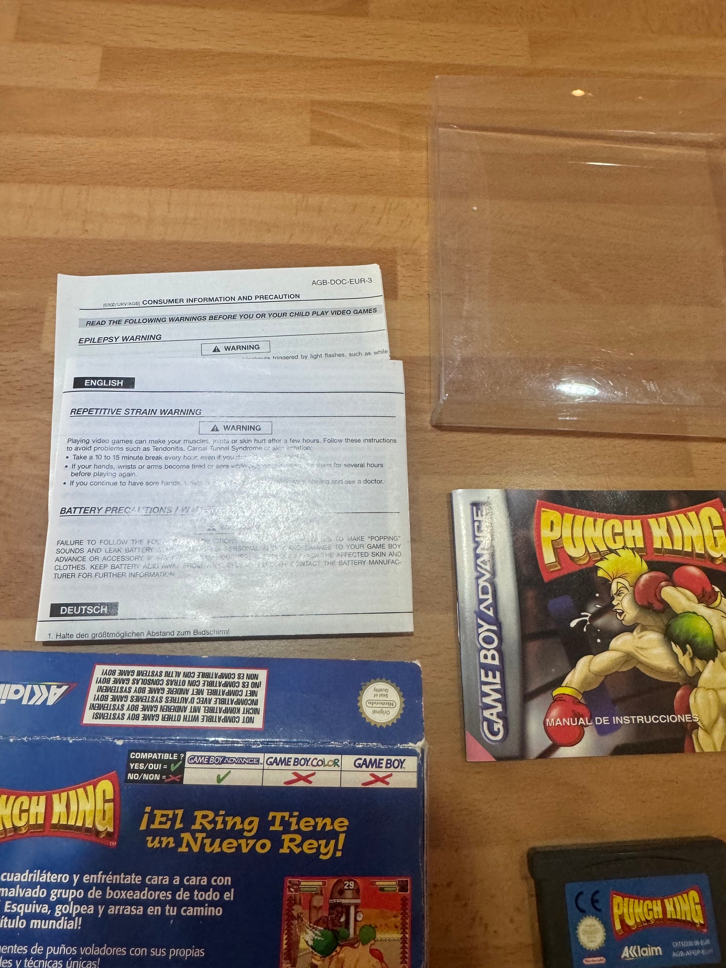 Punch King Game Boy Advance Completo en Caja PAL España Retro Coleccionista