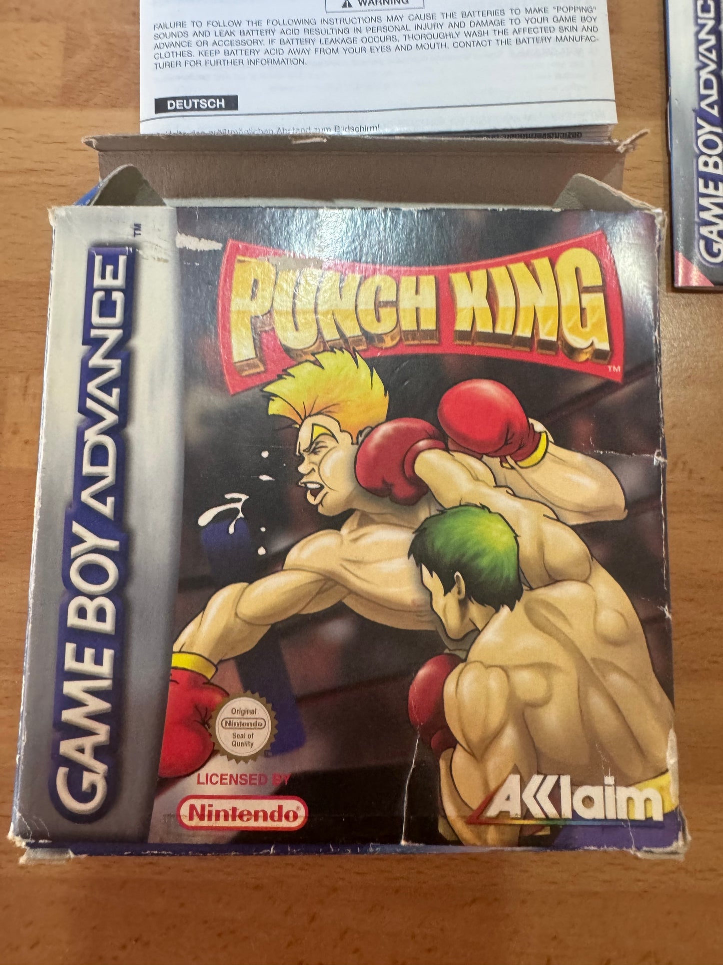 Punch King Game Boy Advance Completo en Caja PAL España Retro Coleccionista
