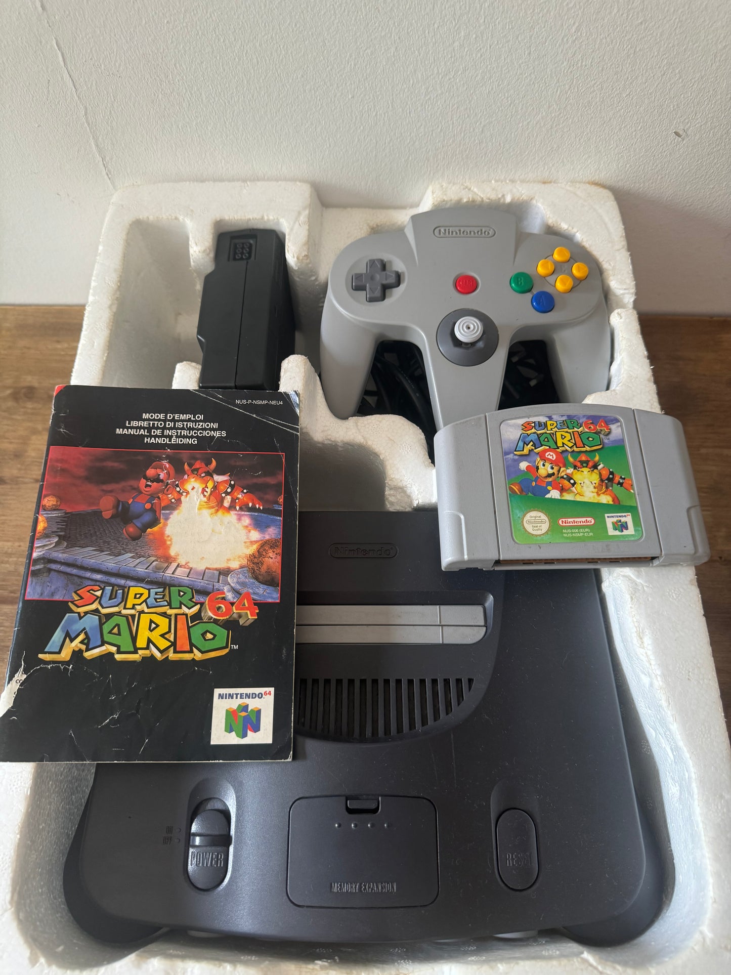 ⭐ Nintendo 64 Mario Pak – Versión No Sleeves | Completa con caja original | PAL
