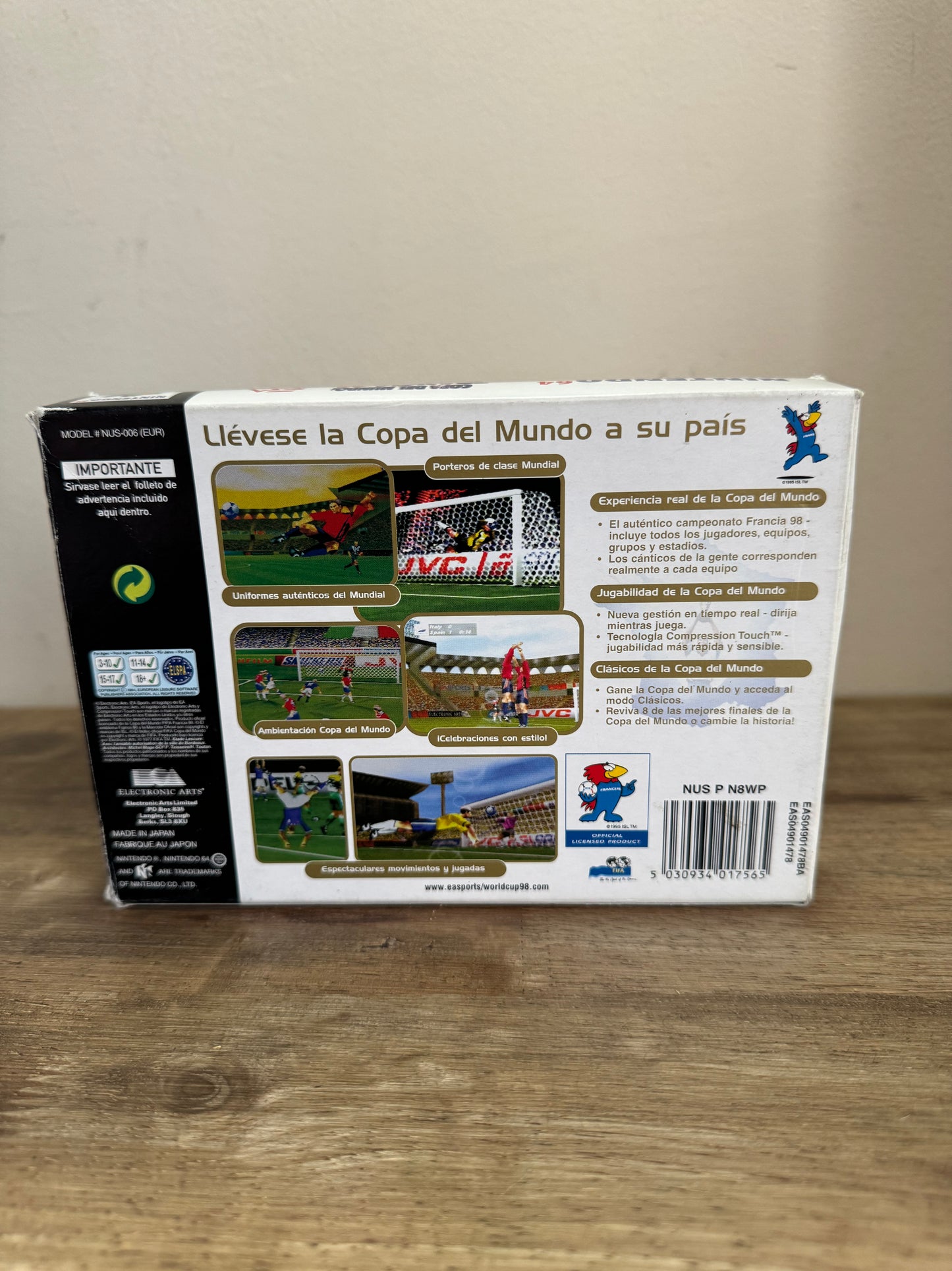 ¡Francia 98 nintendo 64 con caja original!
