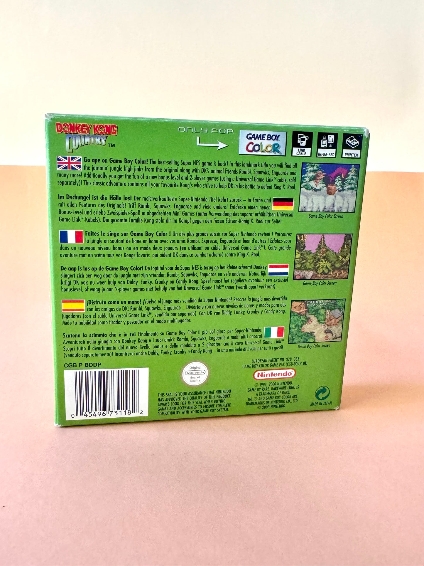 🐵 1. Donkey Kong Country – Game Boy Color | Completo con caja original