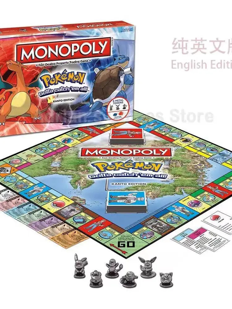 PMonopoly Pokémon Johto Edition | Juego de Mesa | Versión en Inglés
